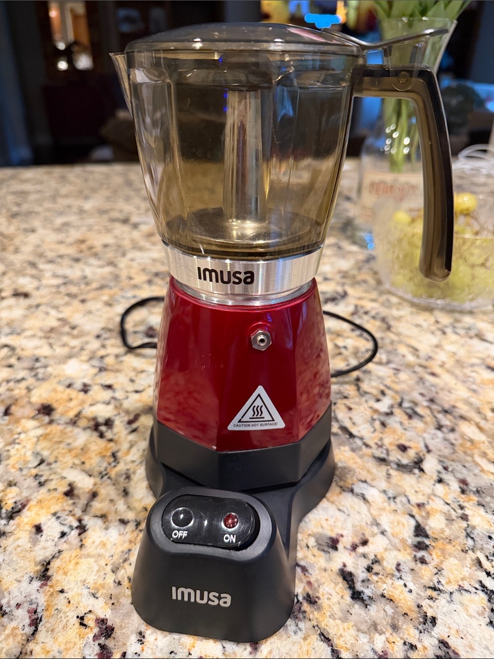 IMUSA Red Electric Espresso & Coffee Maker